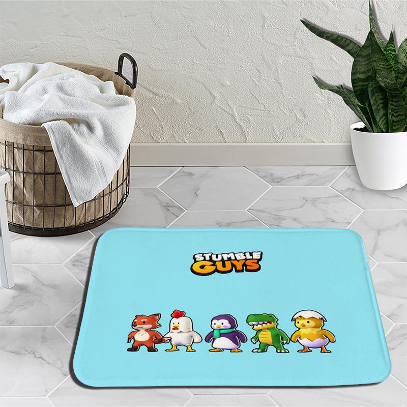 Stumble Guys Karikatür Halı Tökezlemek Oyunları Halı Yatak Odası Dekorasyon Yoga Mat Anime Açık Halı kaymaz Halı doğum günü hediyesi