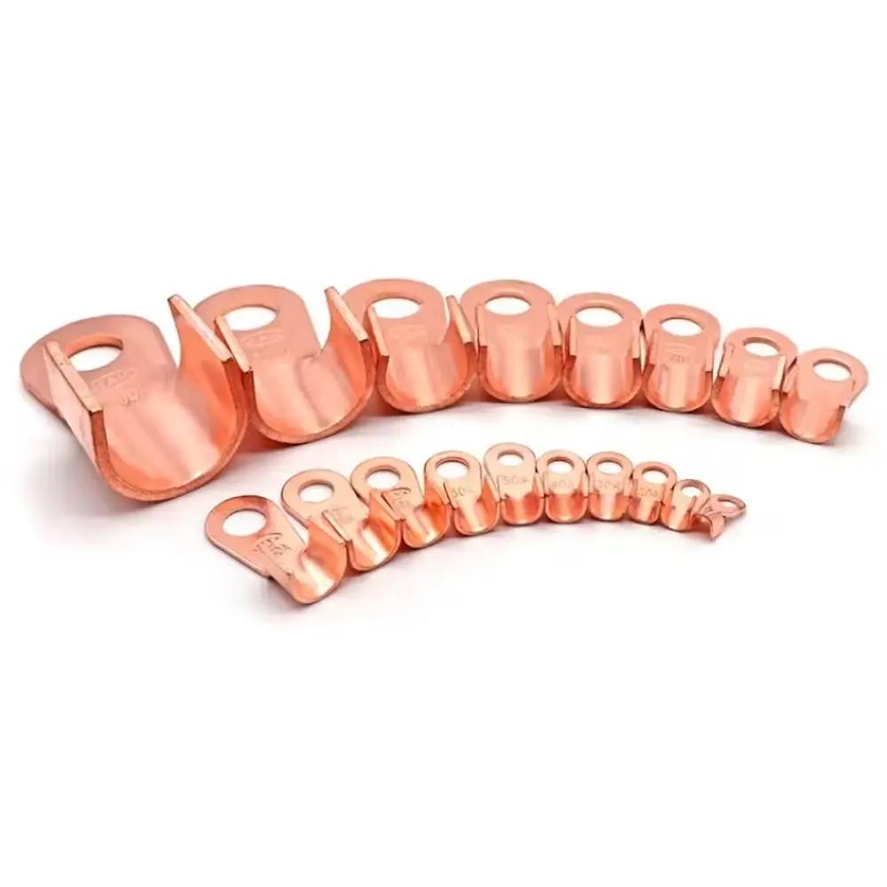 5/10Pcs OT Type OT Wire Nose Terminal Crimp 10A-400A Bolt Hole OT Cable Connector Kit Copper 1.5-16mm2 OT Lugs Ring Crimp
