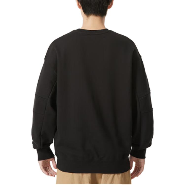 Puma Letter Print Casual Breathable Sports Crew Neck Sweatshirt Men sweatshirt Black 623427-01