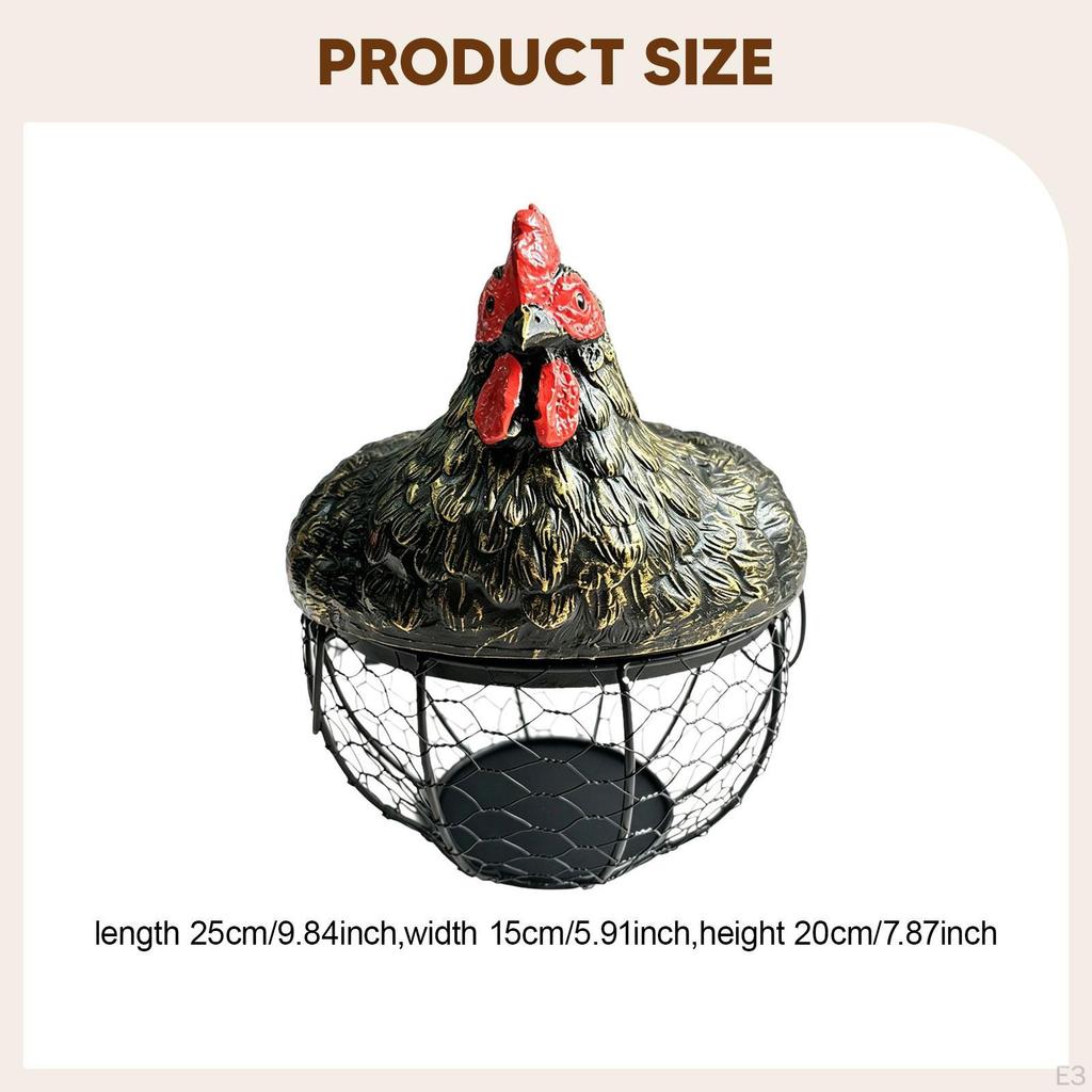 Chicken Egg Basket Container Collecting Fresh Eggs Holder for Pantry Countertop