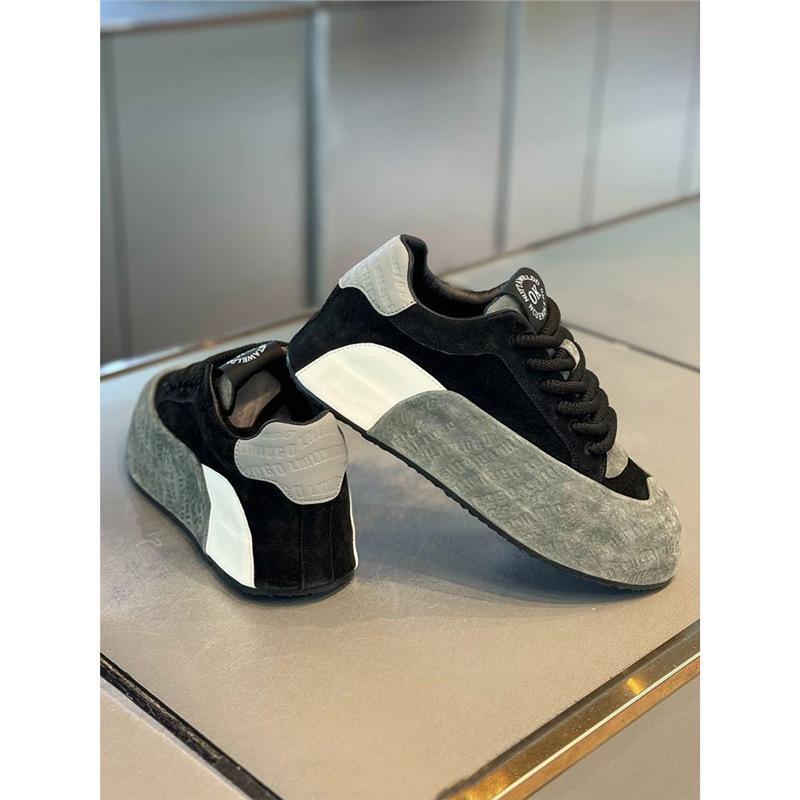Autumn and Winter New Anti-leather Velvet Board Shoes Lace-up Low-top Casual Transport Ysd