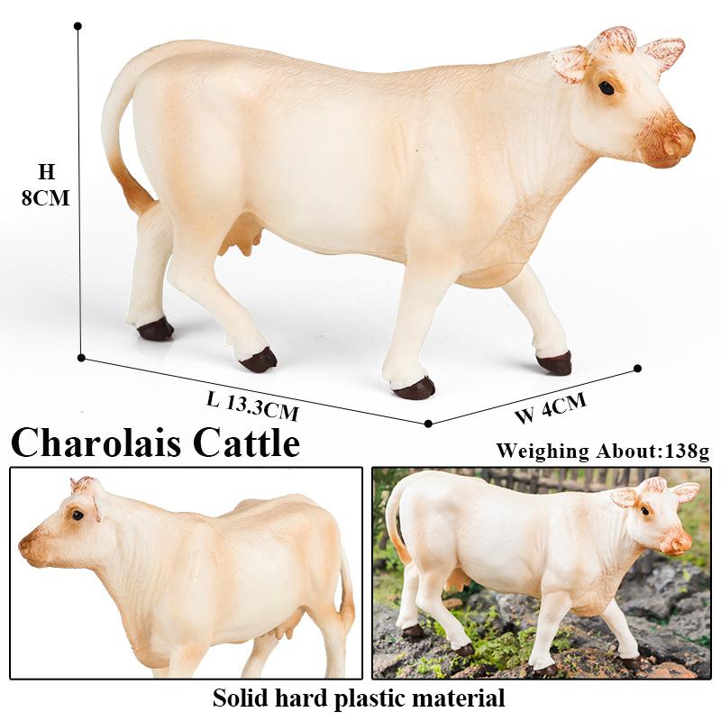 Oenux Zwierzęta Gospodarskie Walki Byków Kowboj Symulacja Drób Bydło Cielę Byk Wół Kolekcja Figurek Akcji Model Pvc Zabawka Prezent dla Dzieci