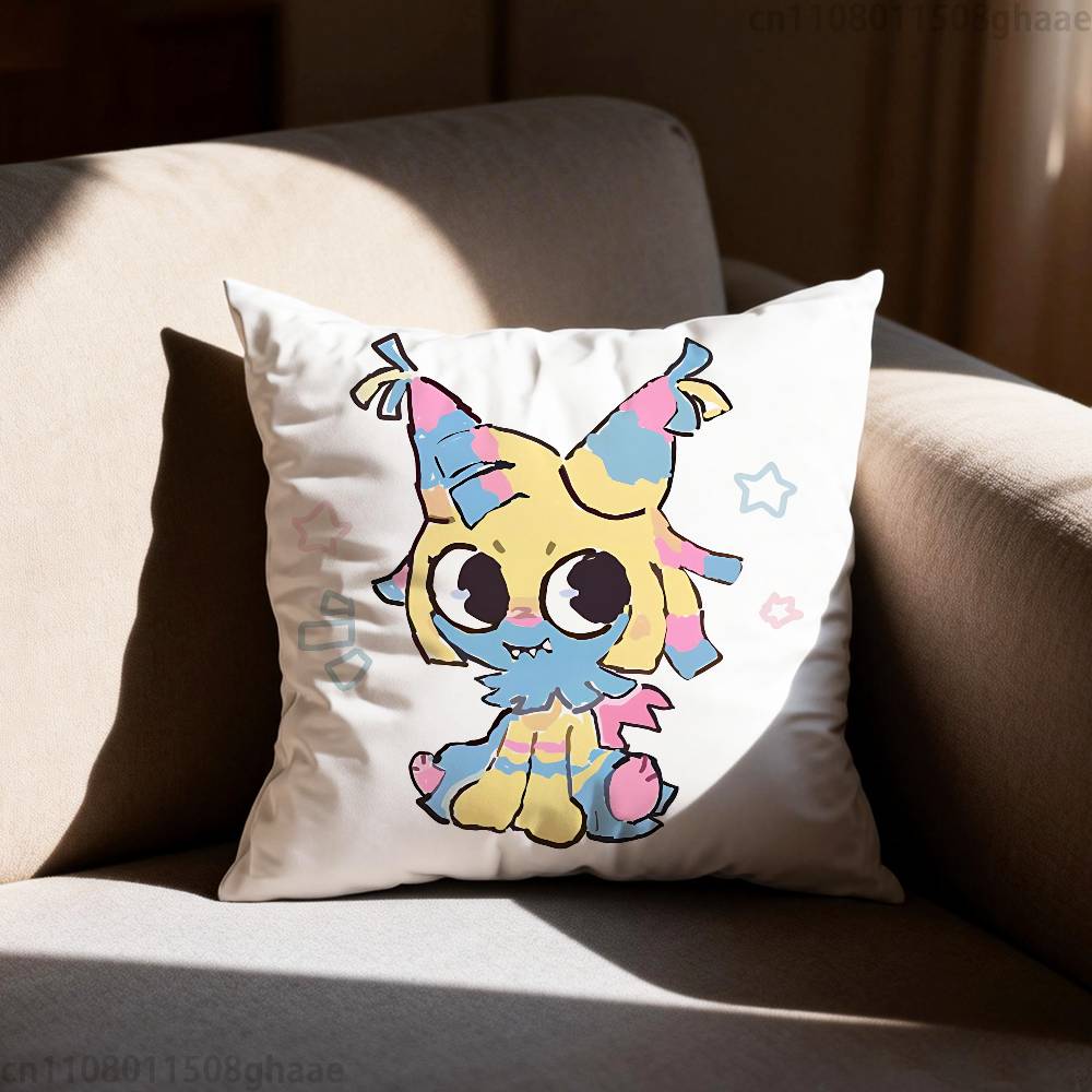 Y-Yatta Anime Kuddfodral Soffa Vardagsrum Sovrum Sänggavel Ryggstöd Kudde Fyrkantig Kudde Vilotid