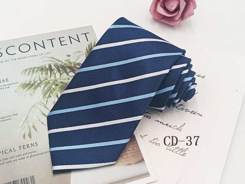 

Мужской 8 см профессиональный жаккардовый шелковый полиэстеровый полосатый деловой галстук ручной работы