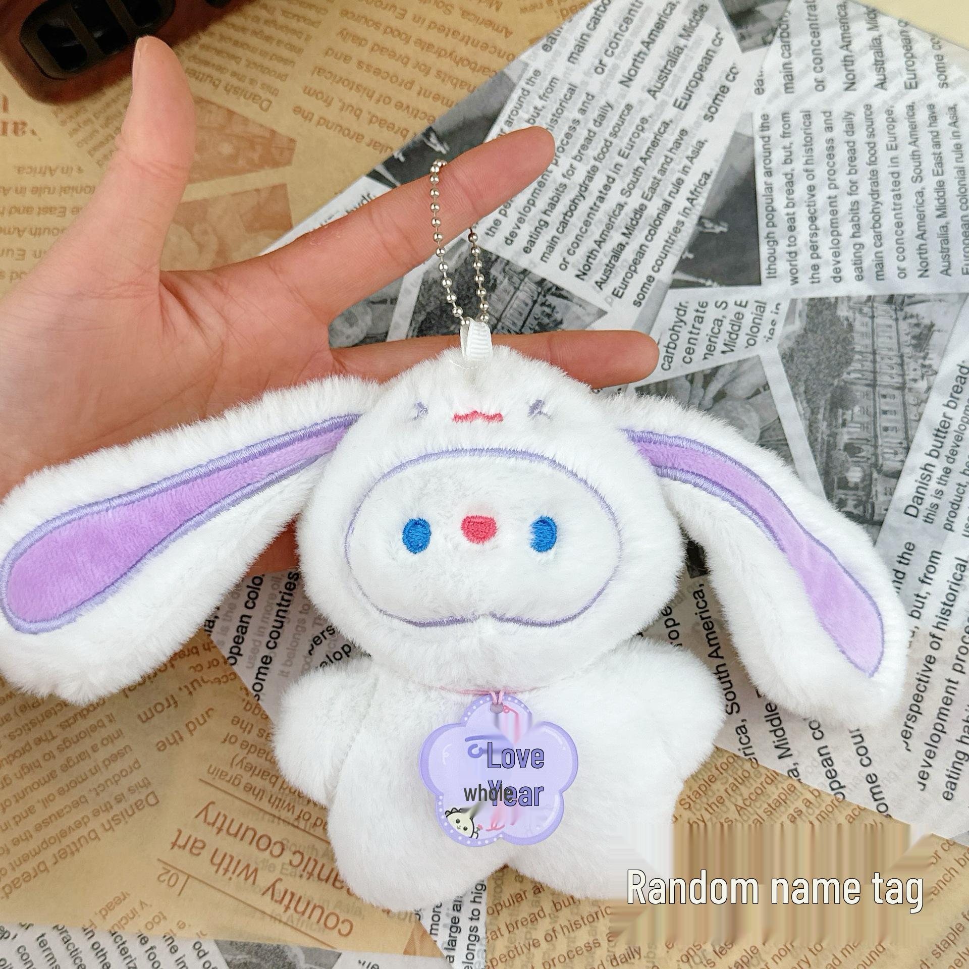 

Вдохновленный знаменитостями брелок в виде плюшевой игрушки-кролика с висячими ушами Approx. 13 cm tall