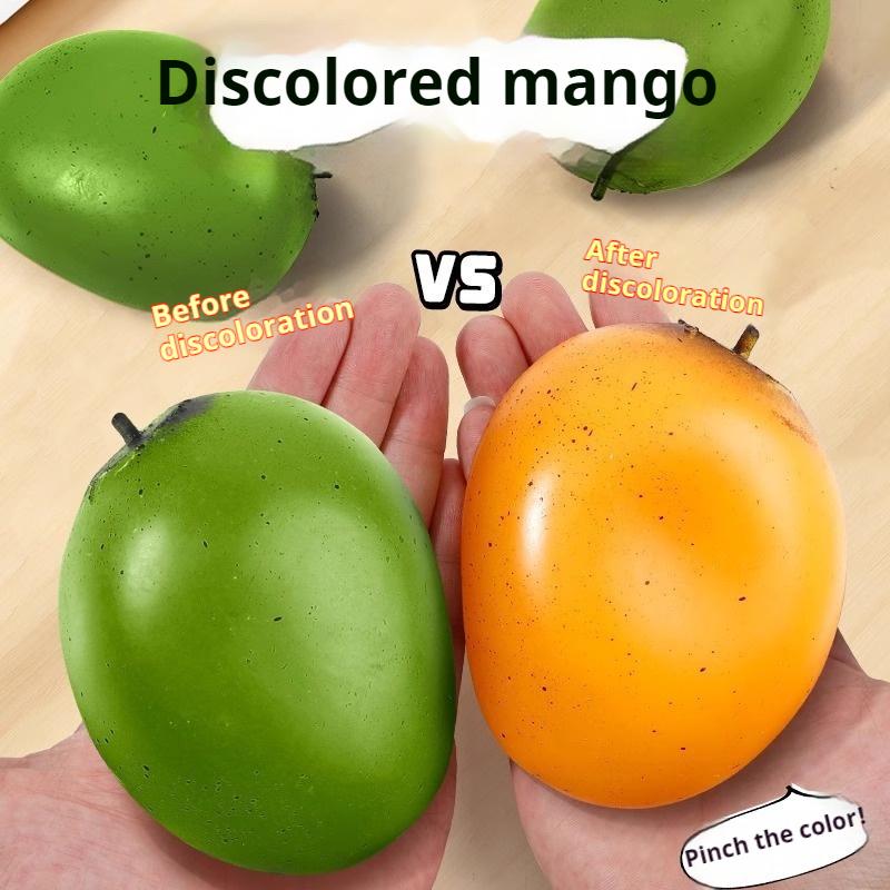 Creative Simulation Color Changing Mango Squeezing Toy Can Shape Fluid Mango Temperature Changing Decompression Toy Gift