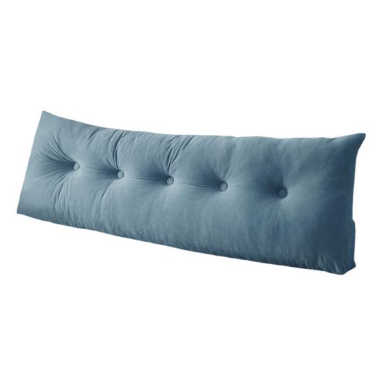 Headboard Wedge Pillow Bedhead Triangular Headboard Pillow Ergonomic Backrest Bolster Cushion with Side Pocket for Dorm Bed Sofa