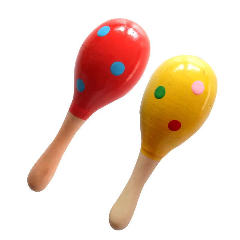 Wooden Maracas: Children's Early Education Percussion Instruments for School and Home