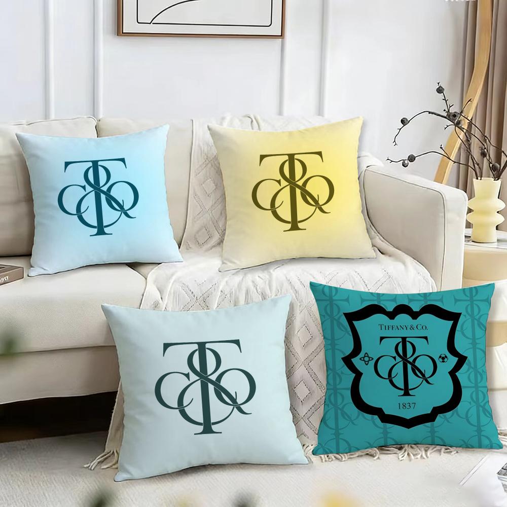 Tiffany & Co Cushion Cover Reversible Plush Pillow Cover – For car, sofa, bedroom, perfect as a gift.
