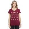 HARRY POTTER Womens/Ladies Christmas Pattern Cotton T-Shirt