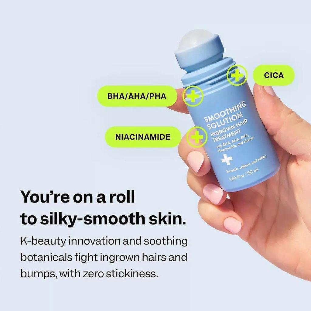 50ml Serum zur Behandlung eingewachsener Haare für Bikinizone, Achseln und Beine Rötungslinderung mit natürlichen Pflanzenextrakten Nicht fettend Schnell einziehend Sanft