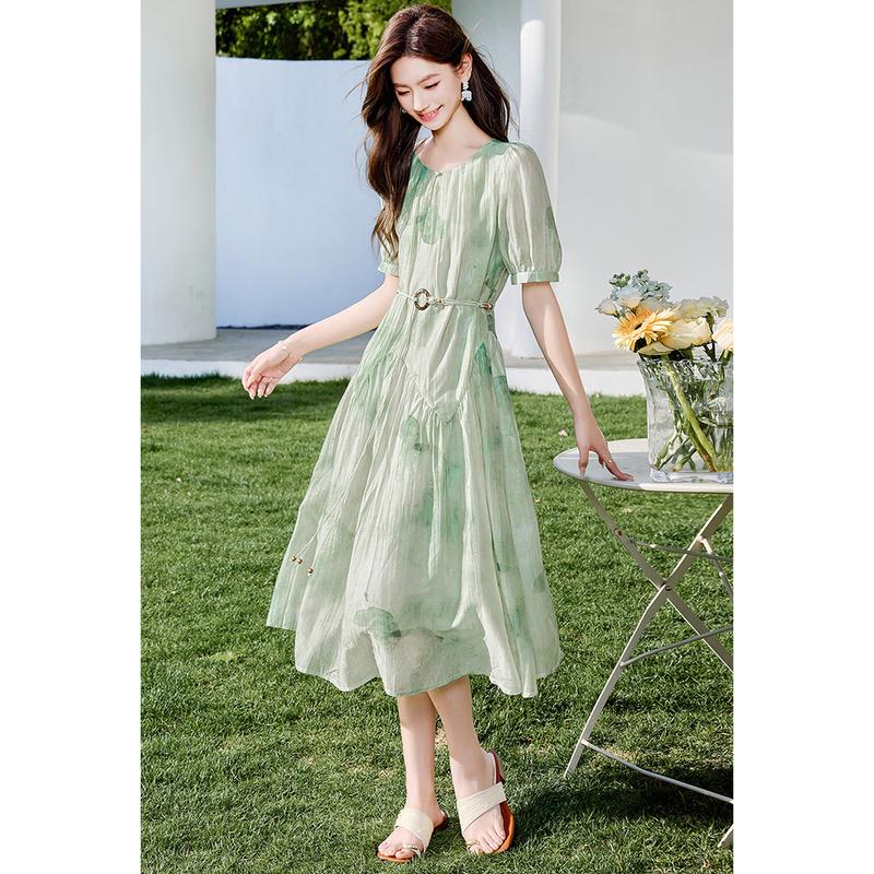 

Sisui Nianhua 2025 Summer Petite Slimming A-line Dress M