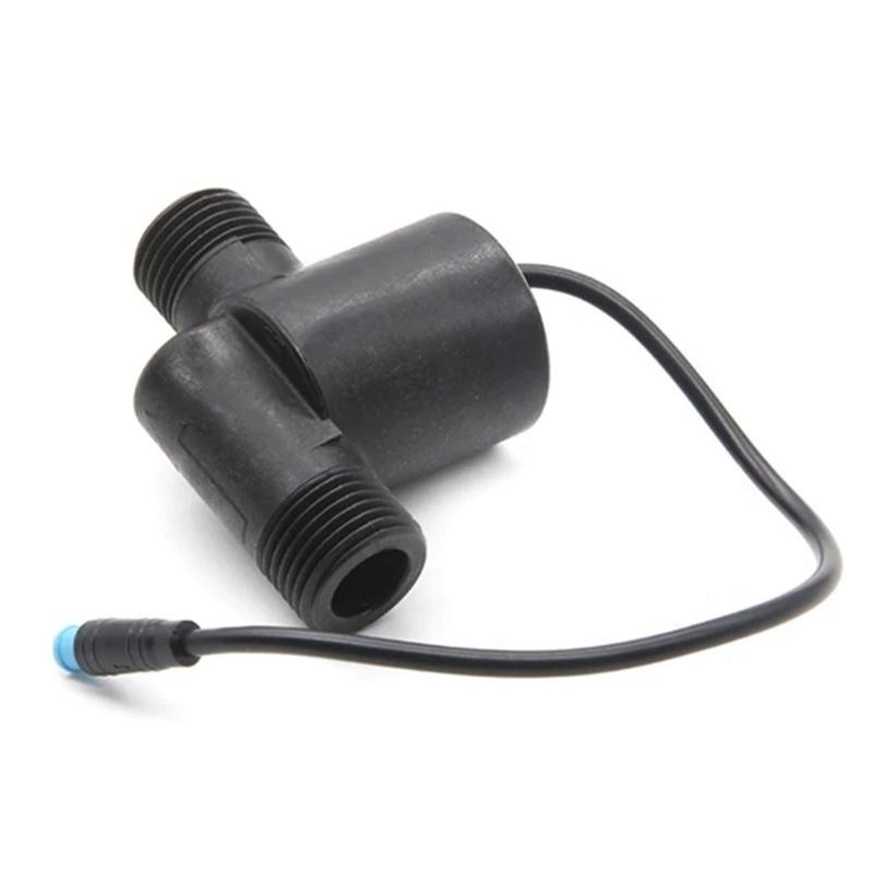 A84E-Digital Display Fauc Et Micro Water Flow Generator Household Sma Rt Tap Bathro Om Shower Head 4 Points Screw Mount