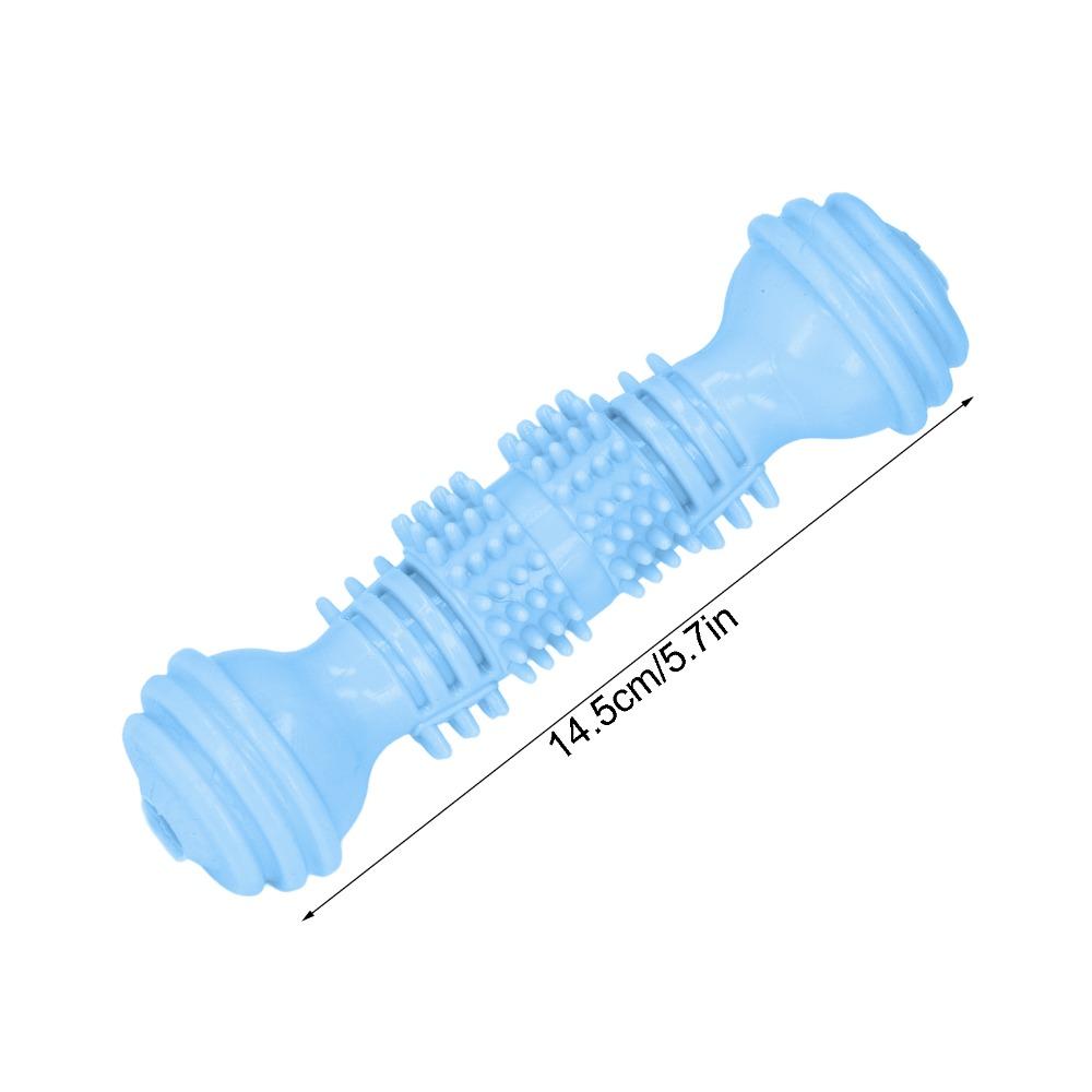 Bite Tough Dumbbell Dog Chew Toy Dumbbell Shaped Puppy Teeth Cleaning Toy  Oral Care