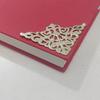 8PCS Hardware Accessories Decoration Wrought Iron Decoration Corner Antique Wooden Box Foot Leg Protector Notebook Decoration Co