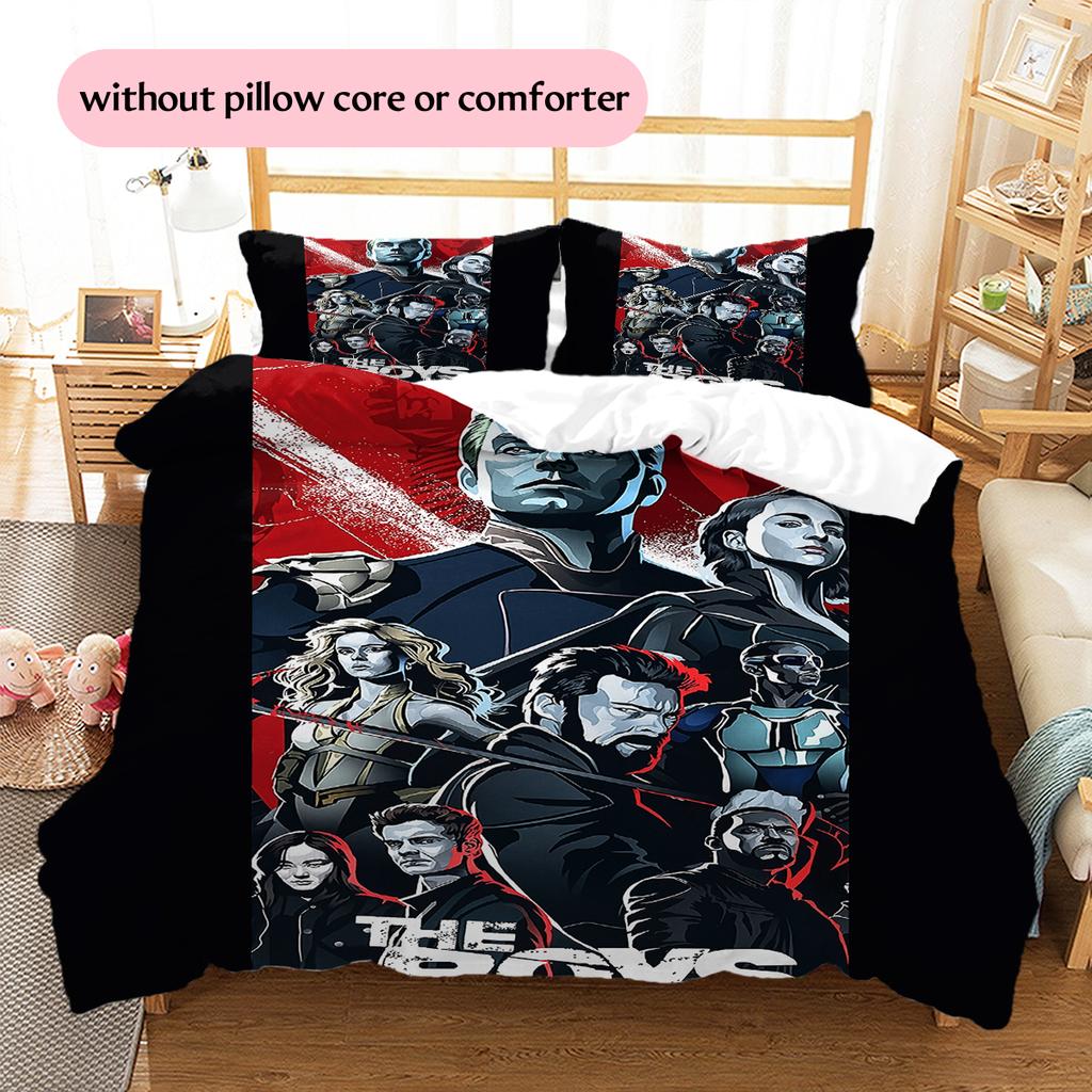 The Boys Muster Bettwäsche Heimdekoration Geburtstagsgeschenk (1 Bettbezug + 2 Kissenbezüge, ohne Füllung)