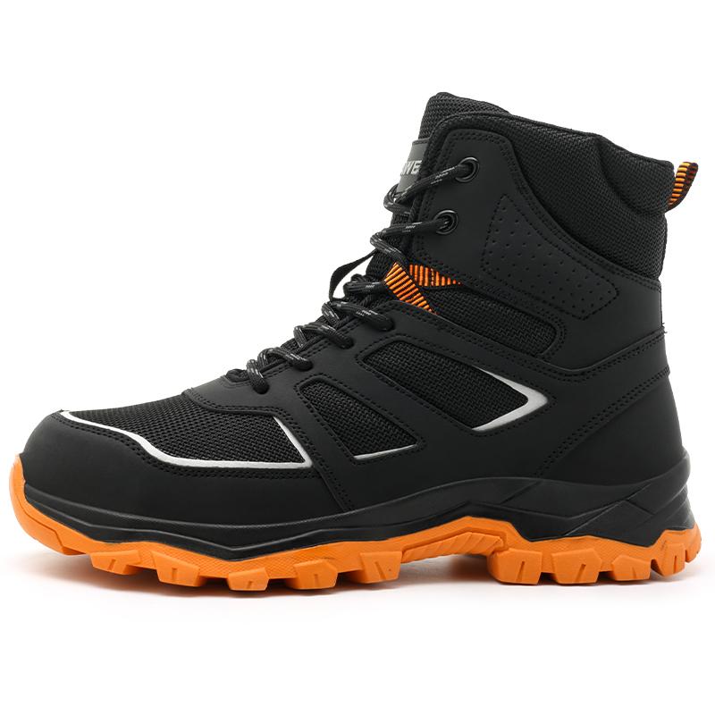 Breathable Men's Safety Shoes Lightweight Steel Toe Work Boots Anti Slip Industrial Wear Resistant Protective Boots- Flash Sale