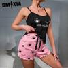 GMXIA Leisure Homewear Pajamas Women Camisole Vest Shorts Two-piece Suit Comfortable Leisure Soft Can Be Worn Outside