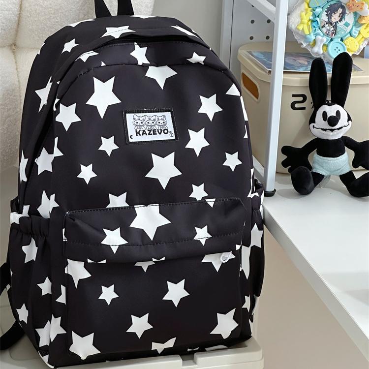 Schoolbag New Student Backpack Versatile Cute Star Backpack Girl College Student High Value Large Capacity Schoolbag