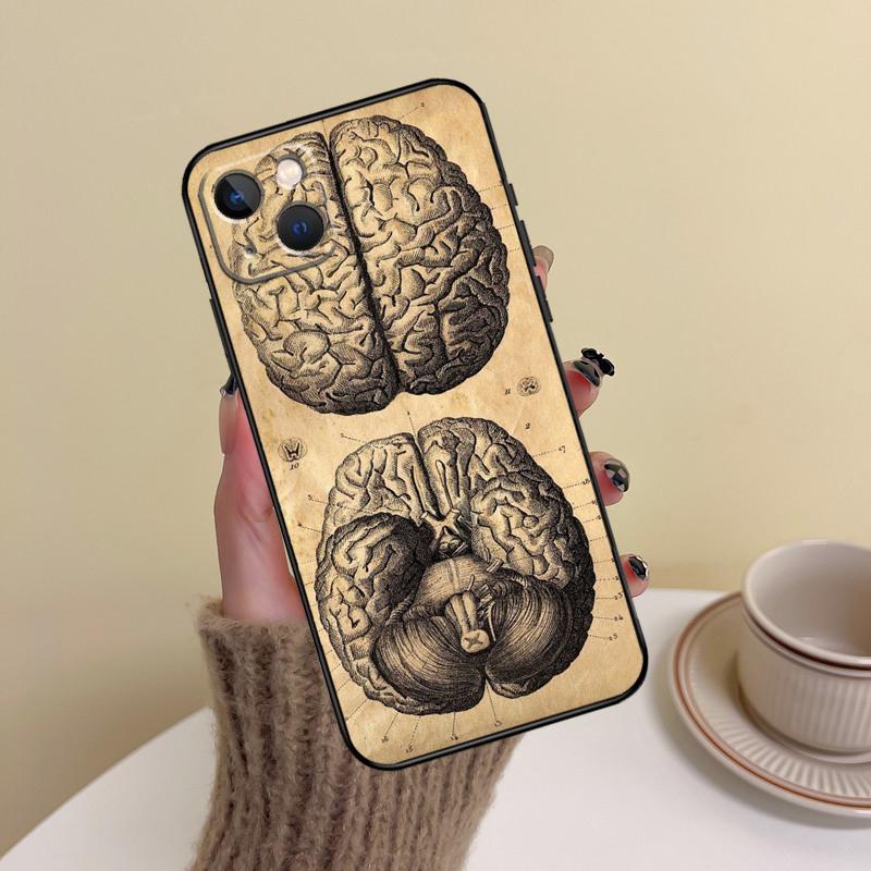 Human Heart Anatomy Phone Case For iPhone 14 Pro Max 17 Air 16 15 11 12 13 Pro Max mini 16 Plus 16e Cover Funda