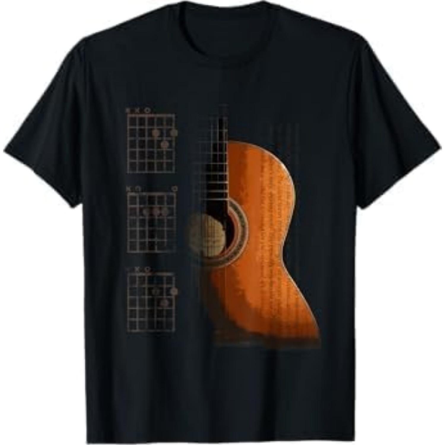 

DAD Chords Cool Acoustic Guitar Musician T-Shirt DE10 Mens Womens Tank Top Sweatshirt Hoodie Black XXXXXL чорний