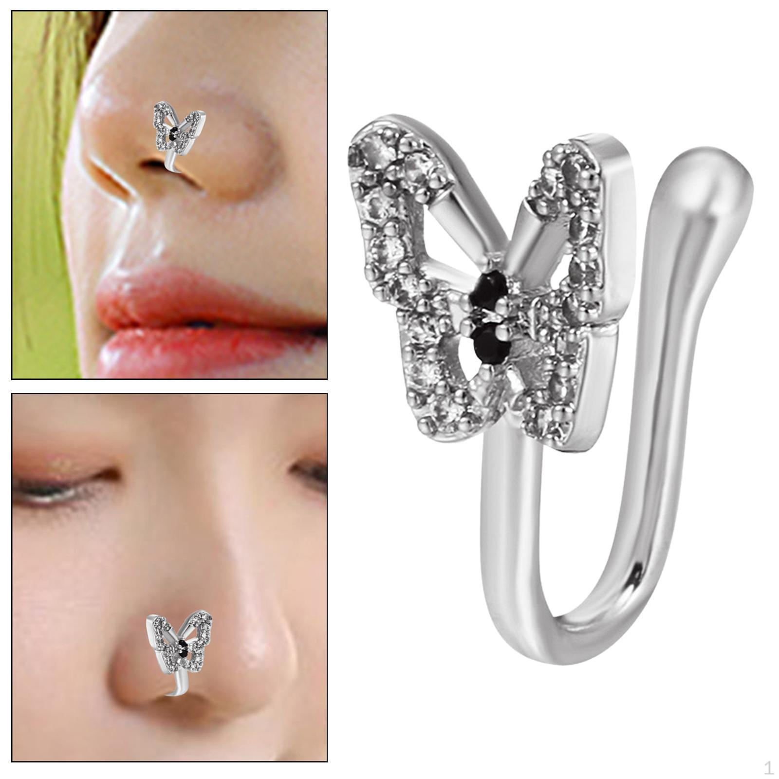 

Elegant Nose Ring for Ladies and Teens - No Piercing Required Silver