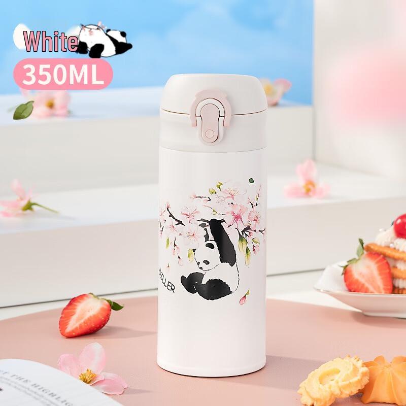 Diller Cherry Blossom Panda 350ML Portable Insulated Cup