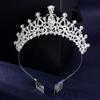 Queen Baroque Princess Vintage Crystal Crown Bride Crown Wedding Hair Accessories Rhinestone Tiara