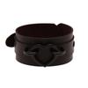 Braccialetti punk a forma di cuore tutto nero donna uomo Braccialetto da polso in pelle Bracciale a manica gioielli goth gotico emo bracciali da braccio accessori cosplay