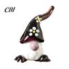 Christmas Party Favors Handmade Glass Mini Figurines, Cute Gnome Penguin Statues, Small Tree Tabletop Decor Ornaments for Desktop Car Dashboard Winter