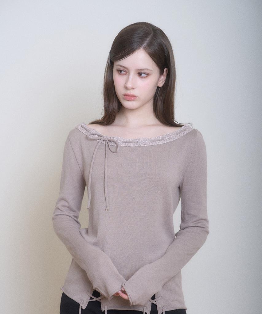 BELLIALEU Ribonnete Knit Mocha