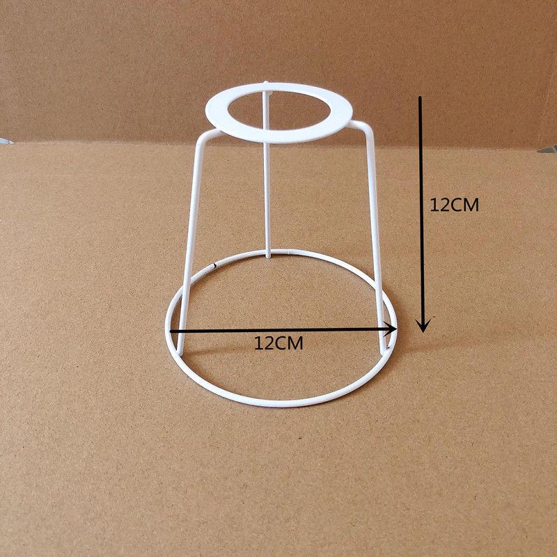 Χειροποίητος Πλαίσιο Αμπαζού Τέχνης με Σχοινί DIY: Στρογγυλά & Τετράγωνα Σιδερένια Εξαρτήματα για Επιτραπέζια Φωτιστικά