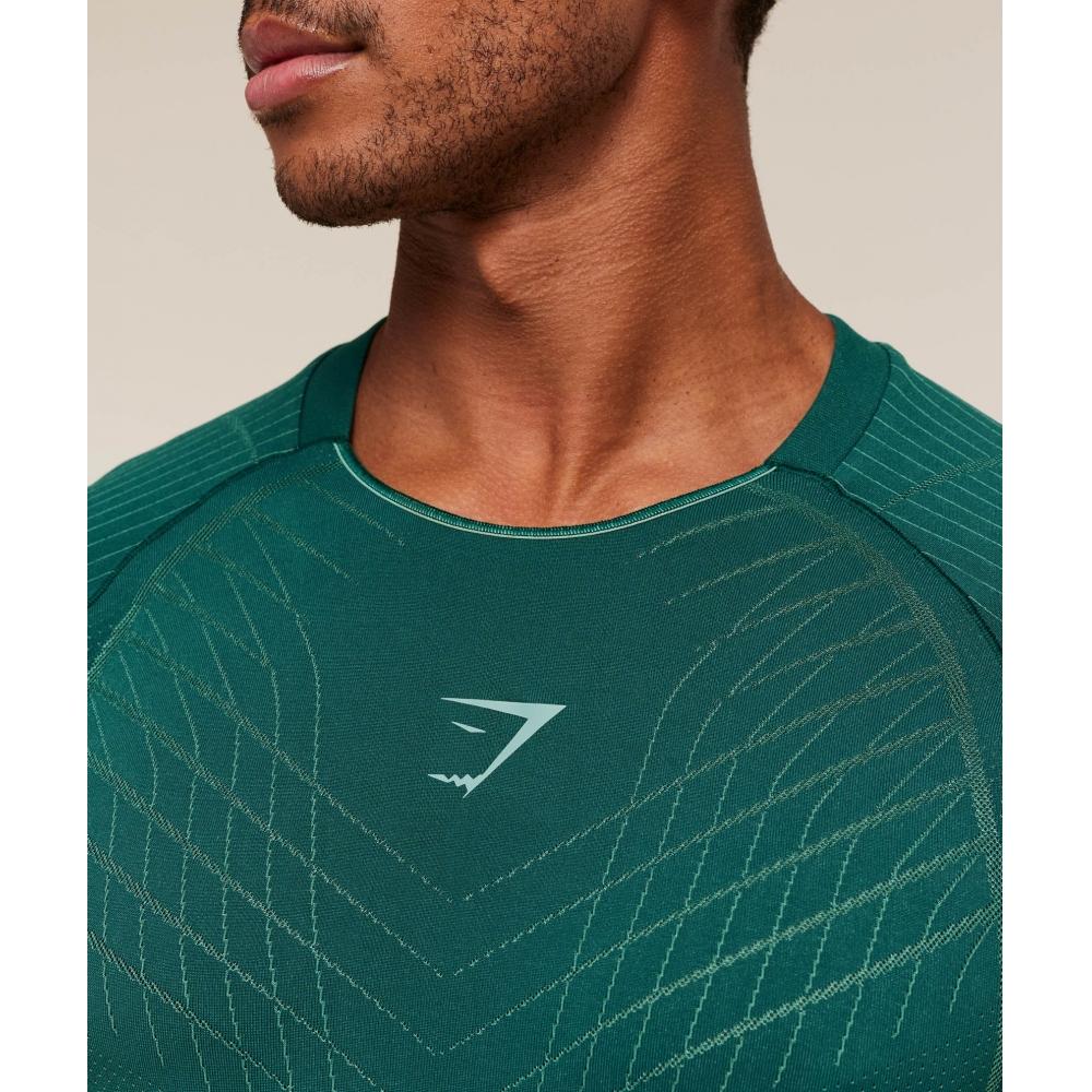 Gymshark Apex Seamless T shirT weighTed Teal muTed Teal A2b3s Tbw7