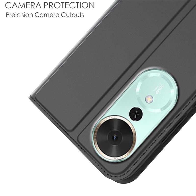 For Honor Play 70 Plus 5G Case PU Leather Phone Cover with Card Holder Stand