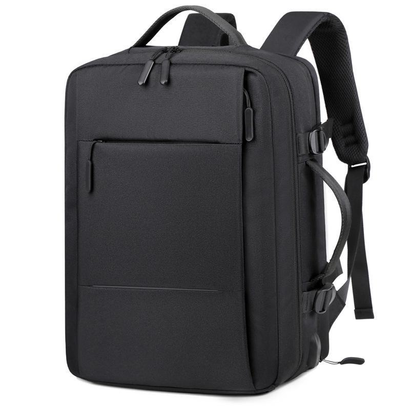 Expandable Multi-Layer Business Travel Backpack with Large Capacity One Size