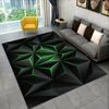 3D Visual Carpet Abstract Geometric Grid Living Room Decoration Carpet