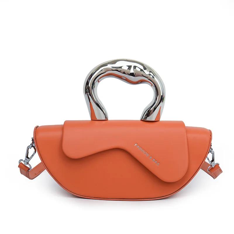 Women's pendulum shoulder bag  versatile texture  single shoulder  elegant portable crossbody bag  chic French style