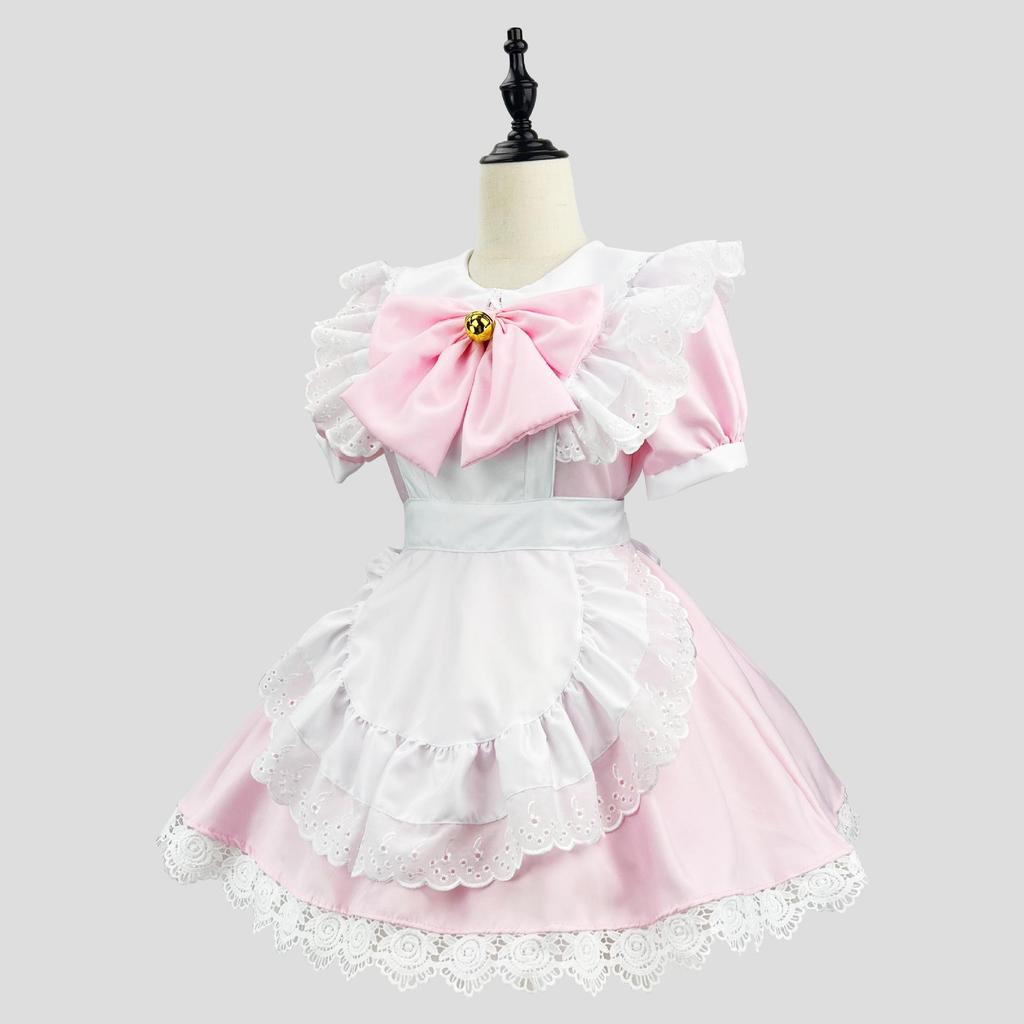 Japanese Lolita Bunny Maid Cosplay Dress - Black & White