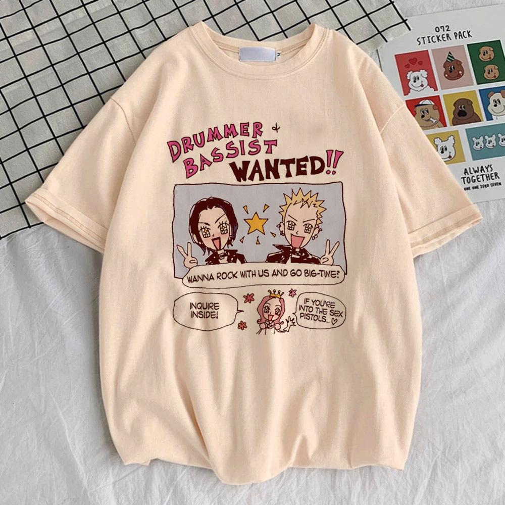 Nana Anime tshirt teen Psychedelic Breathable Grunge Comfortable top tees Pastel aesthetic Psychedelic Digital korean clothes