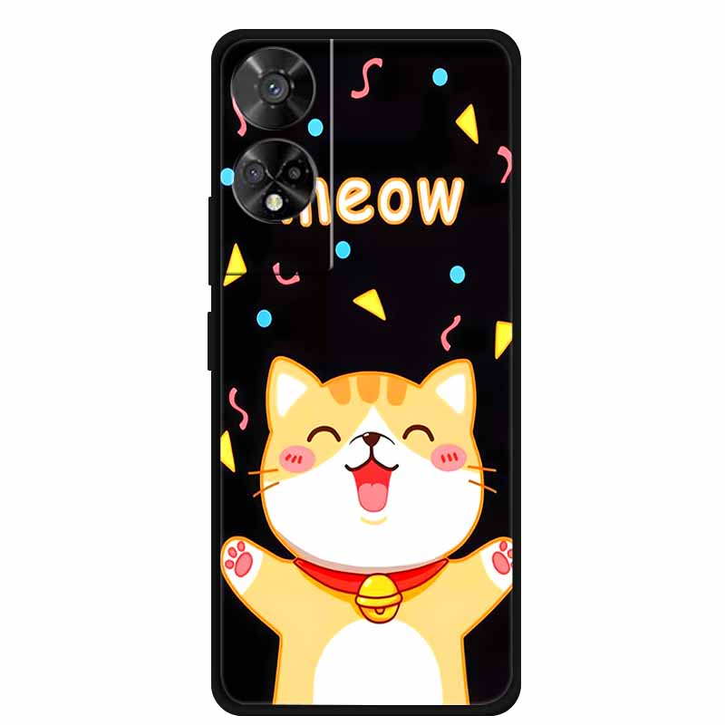 For TCL 50 5G Case Original Soft Silicone TPU Phone Cases Back Cover For TCL 50 XE 5G 50XE Fashion Planet New Coque Black Bumper