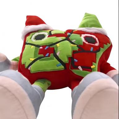 25cm Geen Code Feestelijk 67 Pluche Steel Een Hersenkronkel Kerstpop Anime Periferieën Zachte Poppenverzameling Kamerdecoratie Kinderen Cadeaus