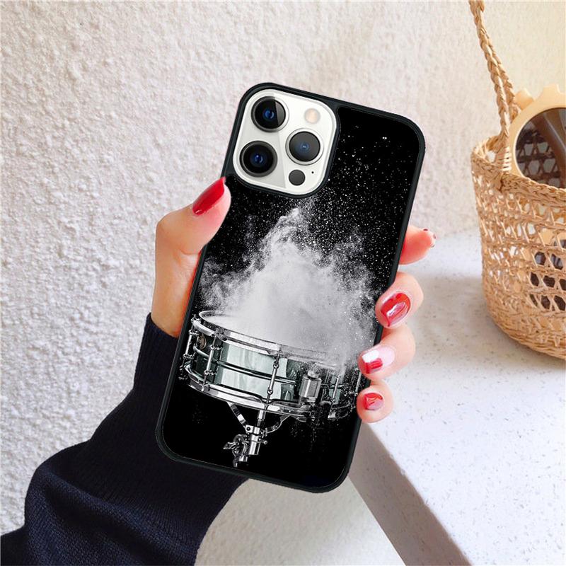 Drum Drummer Phone Case for iPhone 17 Air 16 15 14 12 13 PLUS 11 PRO MAX Back Cover Fundas Shell