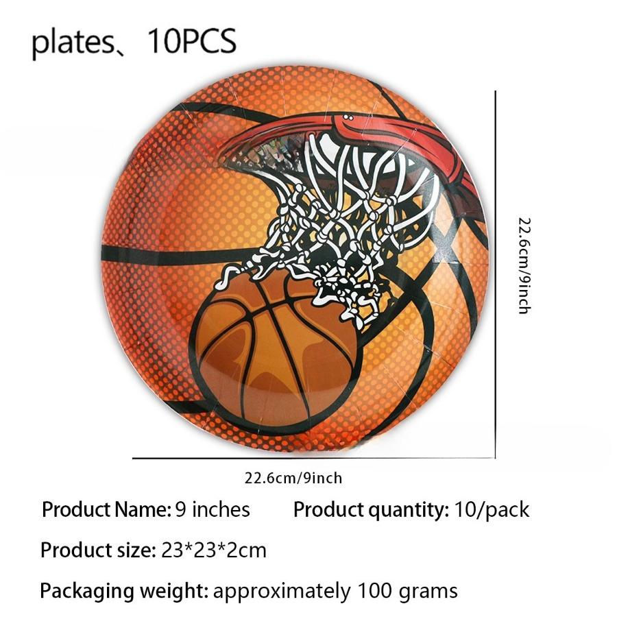 Basketball NBA Saison Party Tischgeschirr Fan Geburtstagsszene Dekoration Pappteller Servietten Tischdecke NBA