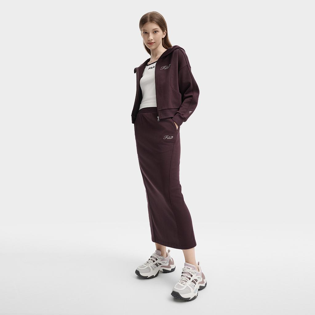 New FILA Casual Short Skirts Women's Sandalwood Brown F11W439309FBN