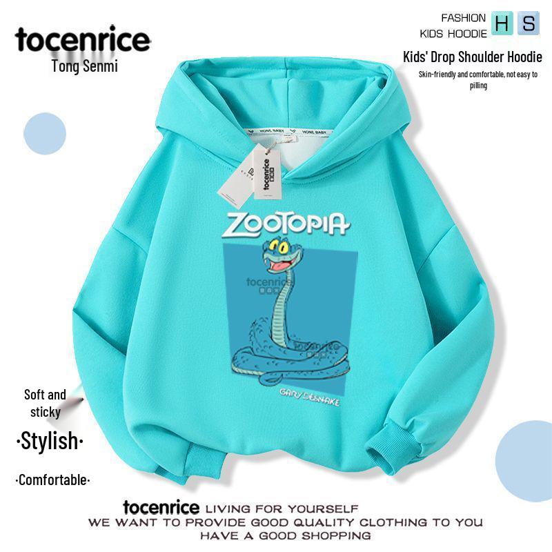 Толстовка Зверополис: Джуди, Ник, Змея, Гэри - Детский плюшевый пуловер 160