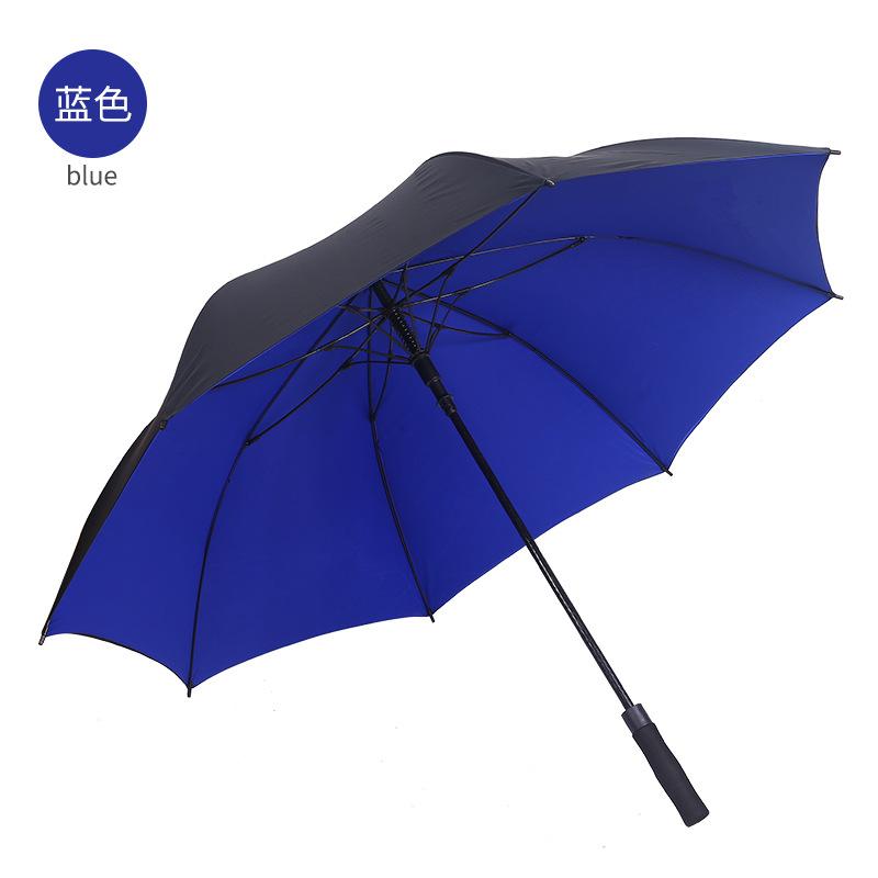 30 "automatic straight handle. Curved handle double layer golf business umbrella Large double men's umbrella windproof umbrella