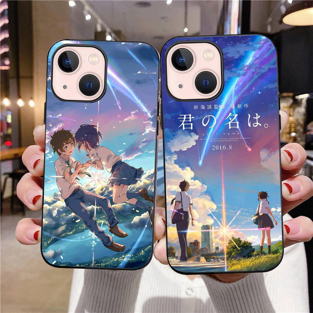 B-32 Your Name  Black Case for Redmi 10A 10C 12C 13C 9A 9C 9T A3X Note 10 9 9S 10S iPhone 11 12 13 14 15 16 X XS Pro Max Mini 7 8 Plus XR