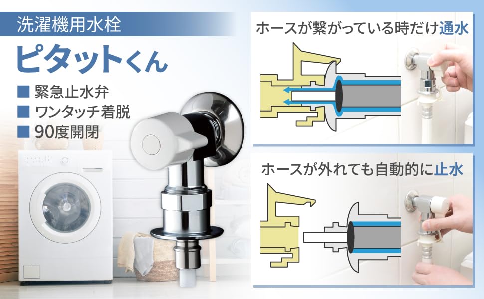 TOTO Washing Machine Faucet Emergency Stop Cold Region Specifications TW11RF (with Valve)