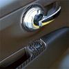 Carbon Fiber Interior Door Button Panel Decoration Cover Trim Sticker For Fiat 500 2012-2015 Car Styling Accessories