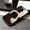 Electroplated Glass Phone Case Suitable for Samsung Galaxy S26 S25 S24 S23 S22 S20 S11 S10 FE Ultra Plus Anti Drop Cow Pattern